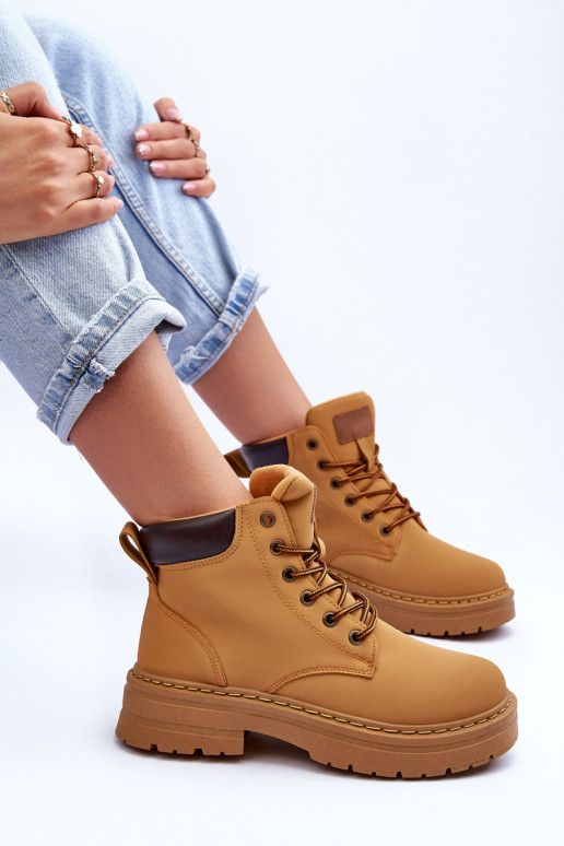 jalanõud Naiste poolsaapad voodriga pruunid värvi Corbin jalanõud Naiste poolsaapad voodriga pruunid värvi Corbin