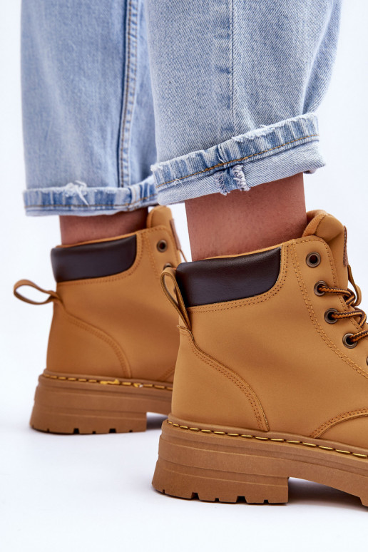 jalanõud Naiste poolsaapad voodriga pruunid värvi Corbin jalanõud Naiste poolsaapad voodriga pruunid värvi Corbin