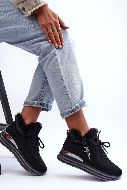 spordijalatsid platvormiga karusnahaga mustad Jamarie spordijalatsid platvormiga karusnahaga mustad Jamarie