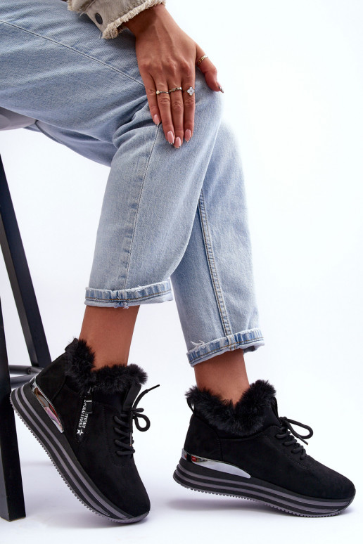 spordijalatsid platvormiga karusnahaga mustad Jamarie spordijalatsid platvormiga karusnahaga mustad Jamarie