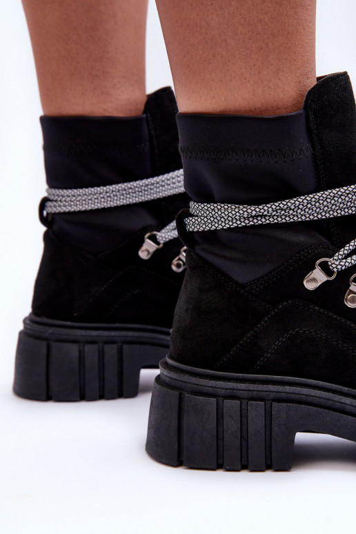 Seemisnahast kingad nööritavad mustad Acorn Seemisnahast kingad nööritavad mustad Acorn