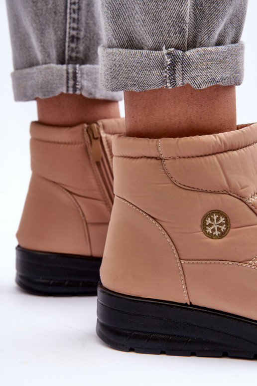 nööpidega lumesaapad Pealiste omad voodriga beeži värvi Helis