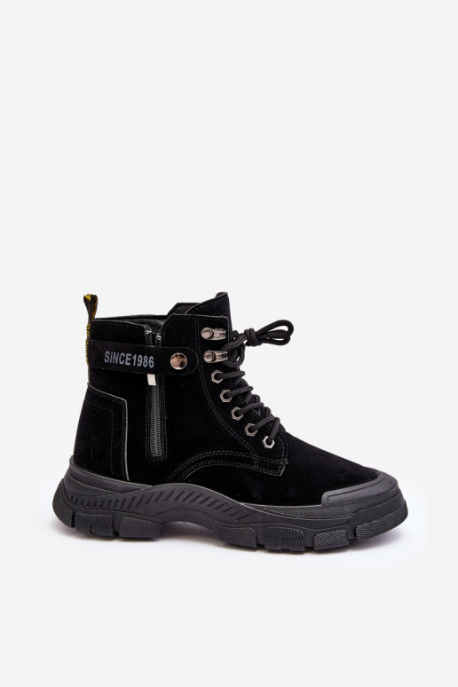 voodriga seemisnakhsed Naiste poolsaapad mustad Jailina