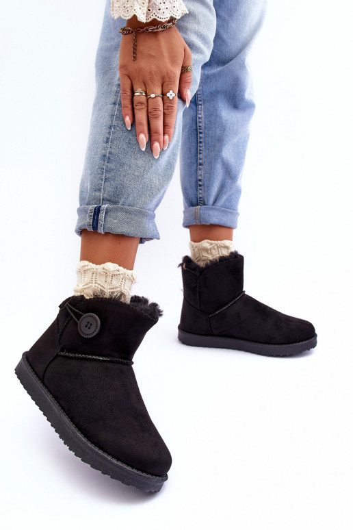 voodriga   nööpidega lumesaapad kaunistustega mustad Siriol voodriga   nööpidega lumesaapad kaunistustega mustad Siriol