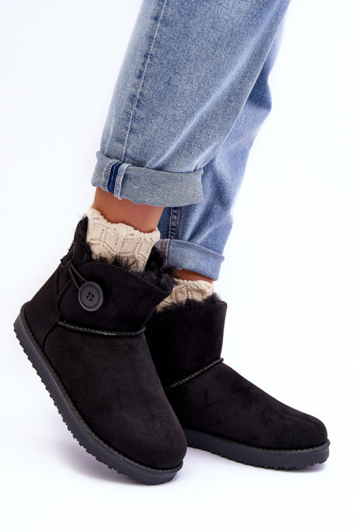 voodriga   nööpidega lumesaapad kaunistustega mustad Siriol voodriga   nööpidega lumesaapad kaunistustega mustad Siriol