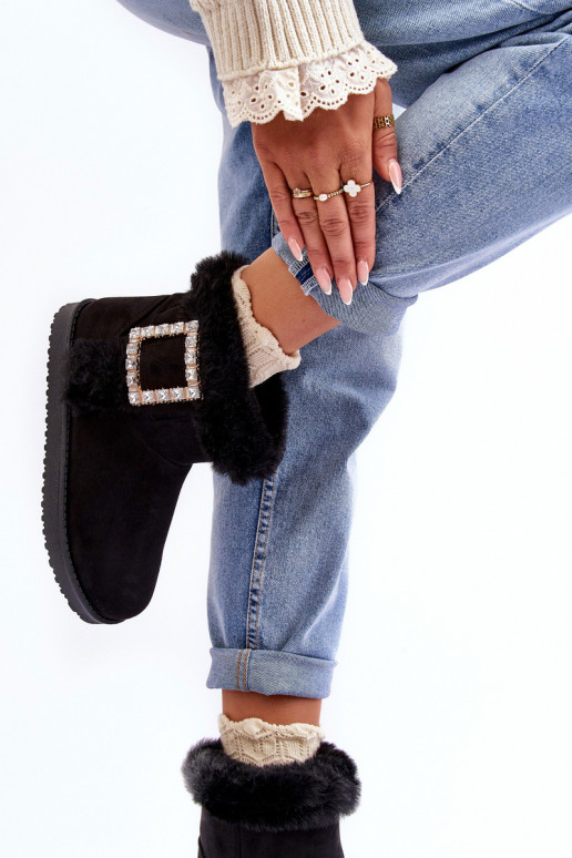 nööpidega lumesaapad voodriga neetide ja pandlaga mustad Dulca nööpidega lumesaapad voodriga neetide ja pandlaga mustad Dulca