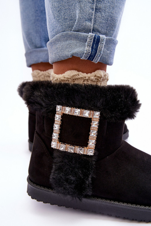 nööpidega lumesaapad voodriga neetide ja pandlaga mustad Dulca nööpidega lumesaapad voodriga neetide ja pandlaga mustad Dulca