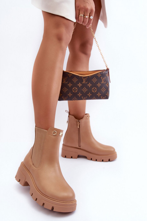 Naiste poolsaapad  beeži värvi Lobb Naiste poolsaapad  beeži värvi Lobb