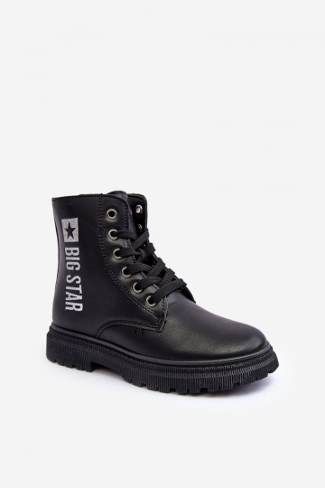 Naiste poolsaapad Laste jalanõud voodriga Big Star MM374152 mustad