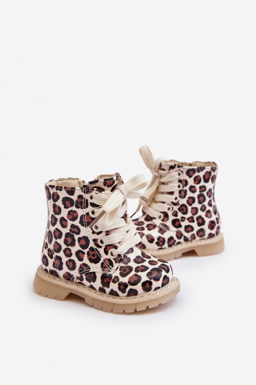 voodriga Naiste poolsaapad Laste jalanõud tõmblukuga beeži värvi-pruunid värvi Dolida