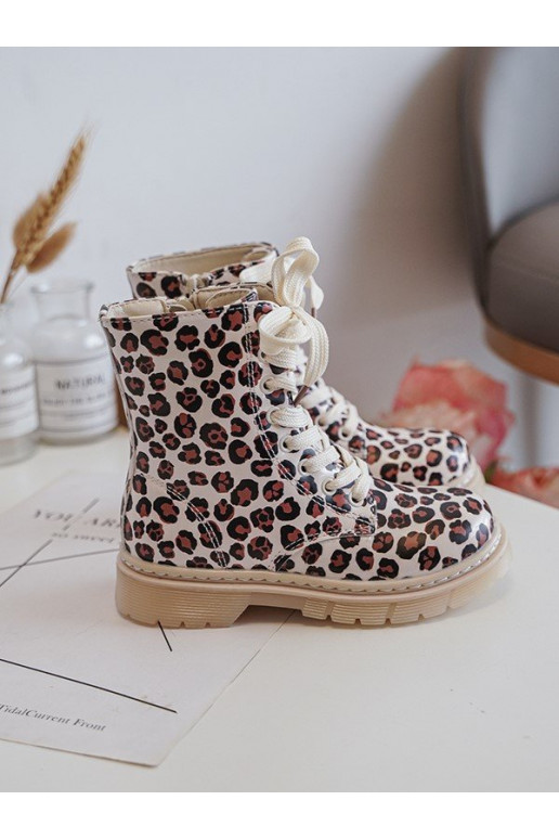 voodriga Naiste poolsaapad Laste jalanõud tõmblukuga beeži värvi-pruunid värvi Dolida