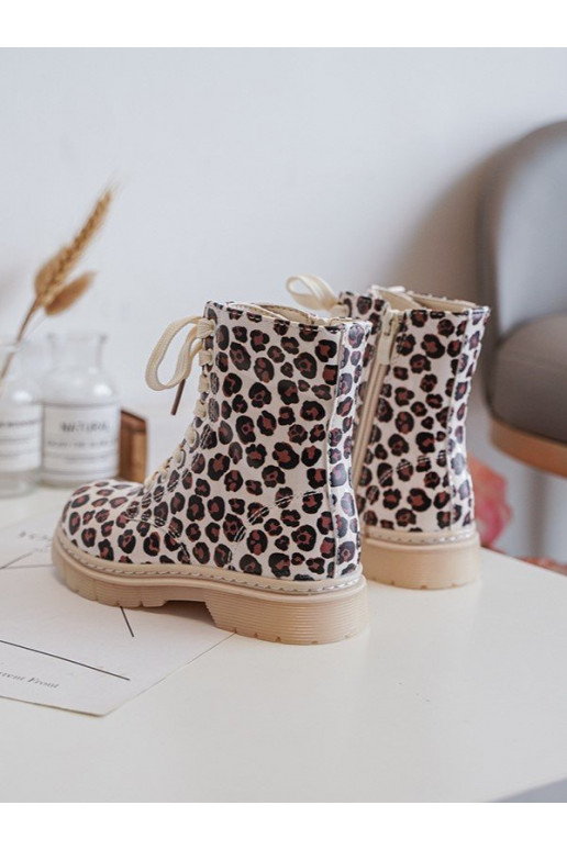 voodriga Naiste poolsaapad Laste jalanõud tõmblukuga beeži värvi-pruunid värvi Dolida