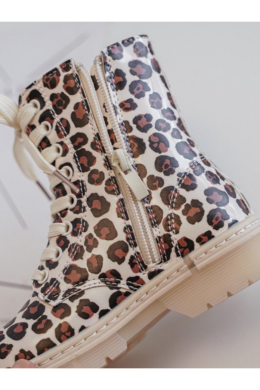 voodriga Naiste poolsaapad Laste jalanõud tõmblukuga beeži värvi-pruunid värvi Dolida