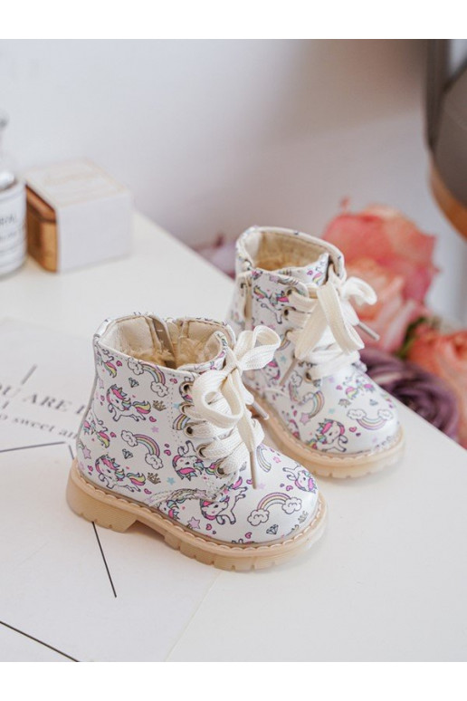 voodriga Naiste poolsaapad Laste jalanõud tõmblukuga beeži värvi Dolida