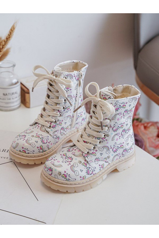 voodriga Naiste poolsaapad Laste jalanõud tõmblukuga beeži värvi Dolida