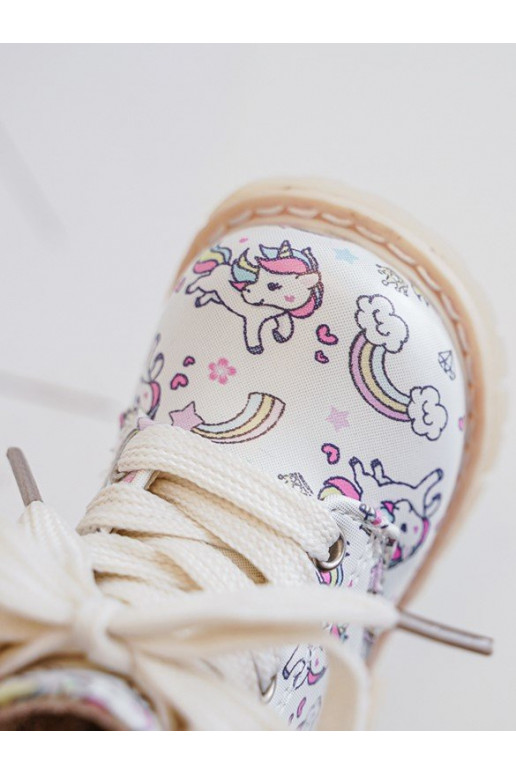 voodriga Naiste poolsaapad Laste jalanõud tõmblukuga beeži värvi Dolida