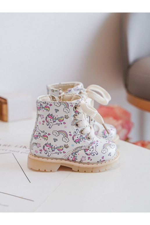 voodriga Naiste poolsaapad Laste jalanõud tõmblukuga beeži värvi Dolida