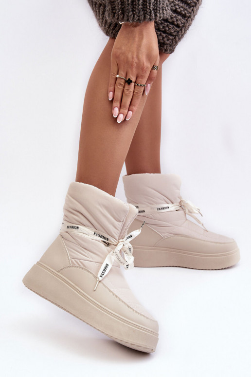 nööpidega lumesaapad    Wiązaniem Elevandiluu värvi Siracna nööpidega lumesaapad    Wiązaniem Elevandiluu värvi Siracna