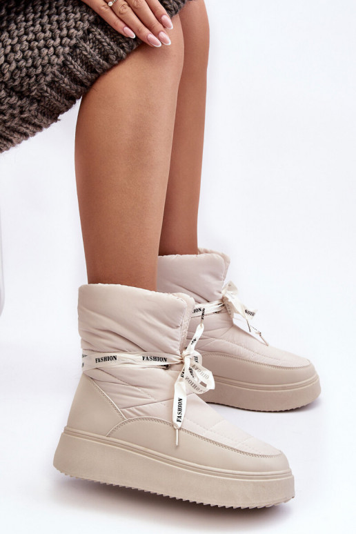 nööpidega lumesaapad    Wiązaniem Elevandiluu värvi Siracna nööpidega lumesaapad    Wiązaniem Elevandiluu värvi Siracna