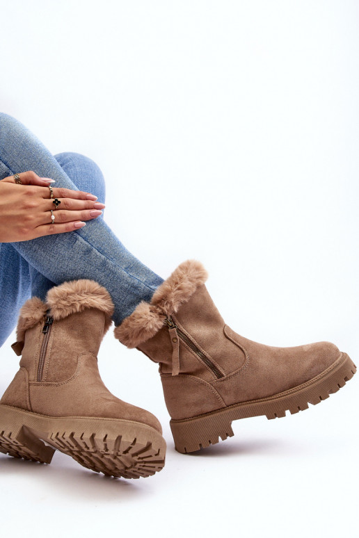 Naiste poolsaapad seemisnakhsed   karusnahaga beeži värvi Hasiva Naiste poolsaapad seemisnakhsed   karusnahaga beeži värvi Hasiva