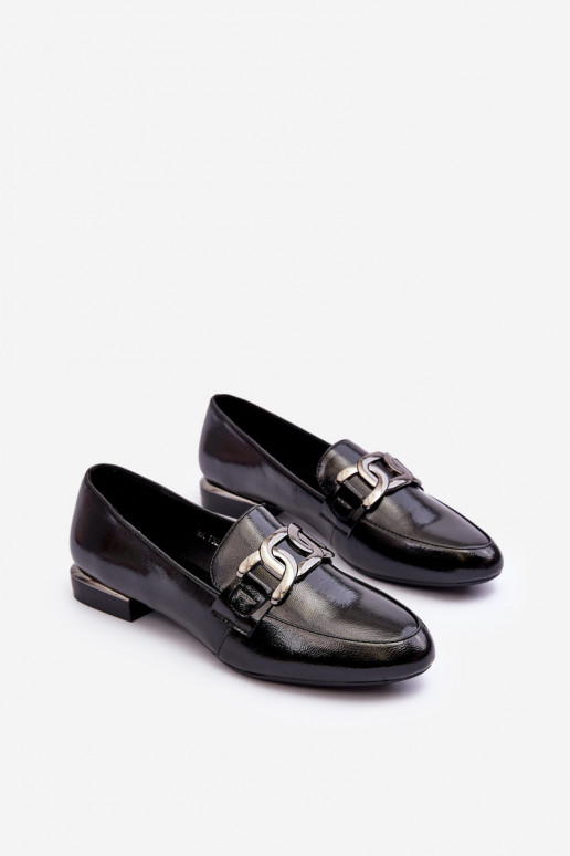 naiste mokassiinid Laque kaunistustega mustad Camilena