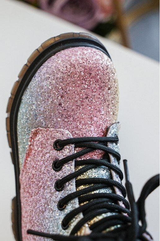 Laste jalanõud Läikivad Naiste poolsaapad voodriga tõmblukuga Mitmevärvilised Saussa