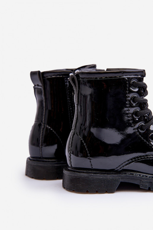 Laste jalanõud Laque tõmblukuga mustad Tibbie