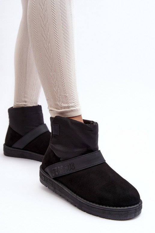 nööpidega lumesaapad voodriga platvormiga mustad Big Star MM274151 nööpidega lumesaapad voodriga platvormiga mustad Big Star MM274151