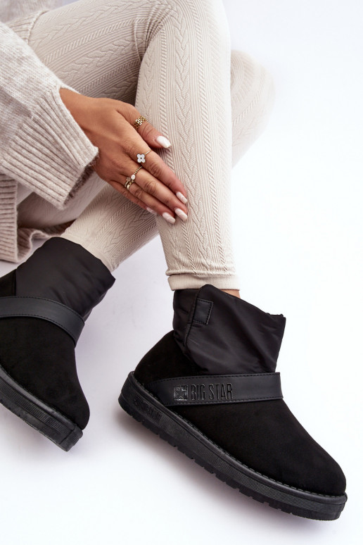 nööpidega lumesaapad voodriga platvormiga mustad Big Star MM274151 nööpidega lumesaapad voodriga platvormiga mustad Big Star MM274151