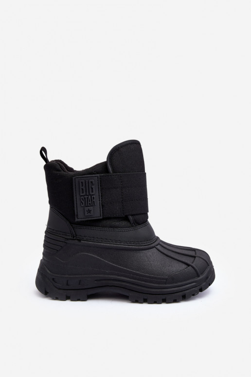 Nööpidega lumesaapad krõpsudega kinnitatav voodriga mustad Big Star MM374122