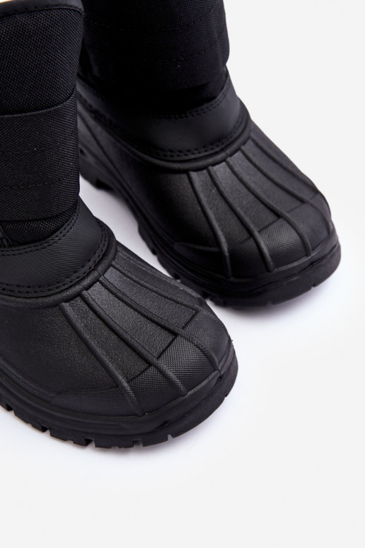 Nööpidega lumesaapad krõpsudega kinnitatav voodriga mustad Big Star MM374122