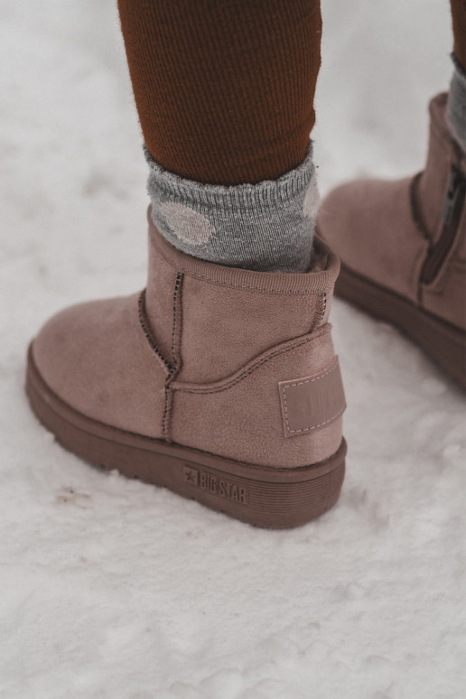 Nööpidega lumesaapad voodriga tõmblukuga Tumeroosad värvi Big Star MM374101