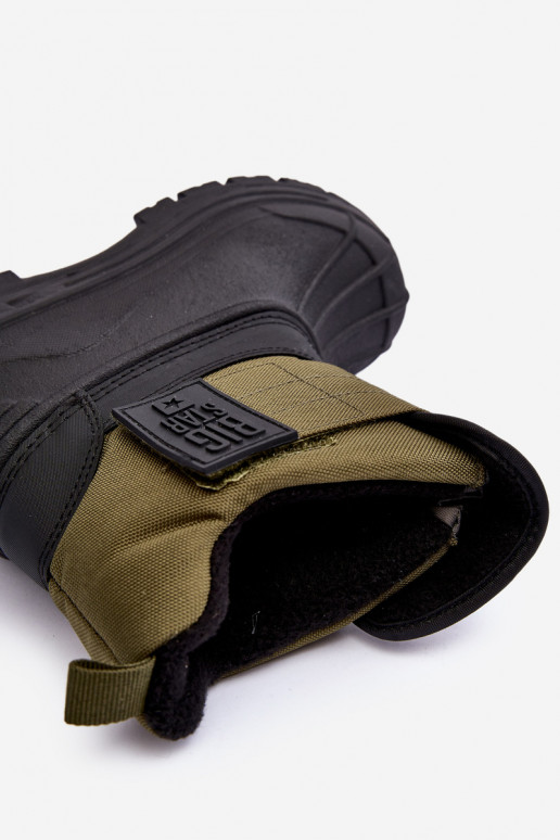 Nööpidega lumesaapad krõpsudega kinnitatav voodriga Khakivärvi Big Star MM374123