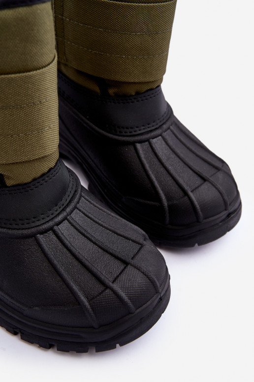 Nööpidega lumesaapad krõpsudega kinnitatav voodriga Khakivärvi Big Star MM374123