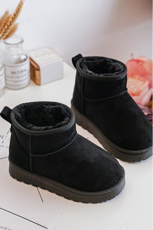 Nööpidega lumesaapad Naiste poolsaapad voodriga mustad Nallita