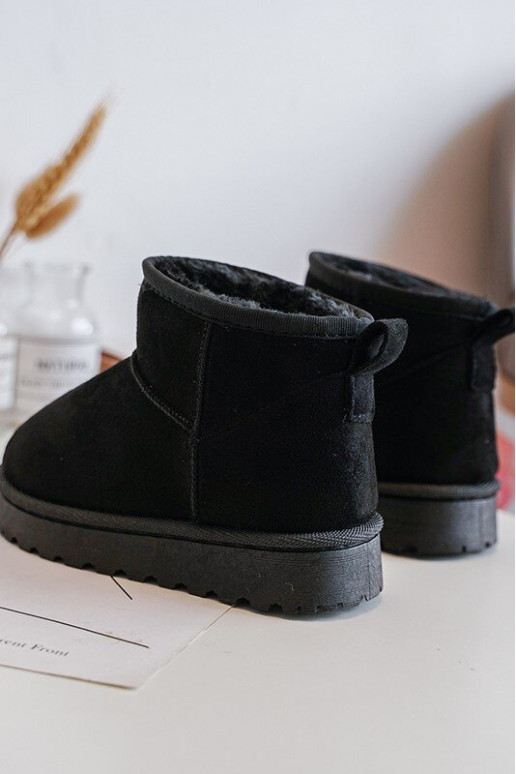 Nööpidega lumesaapad Naiste poolsaapad voodriga mustad Nallita