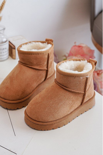 Nööpidega lumesaapad Naiste poolsaapad voodriga pruunid värvi Nallita 2