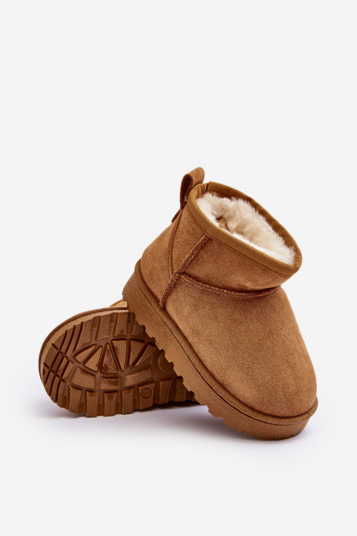 Nööpidega lumesaapad Naiste poolsaapad voodriga pruunid värvi Nallita