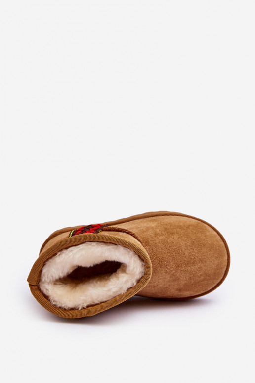 nööpidega lumesaapad Naiste poolsaapad voodriga Laste jalanõud pruunid värvi Leonora nööpidega lumesaapad Naiste poolsaapad voodriga Laste jalanõud pruunid värvi Leonora