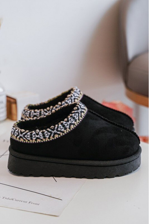 Plätud Laste jalanõud  voodriga mustad Olivane Plätud Laste jalanõud  voodriga mustad Olivane