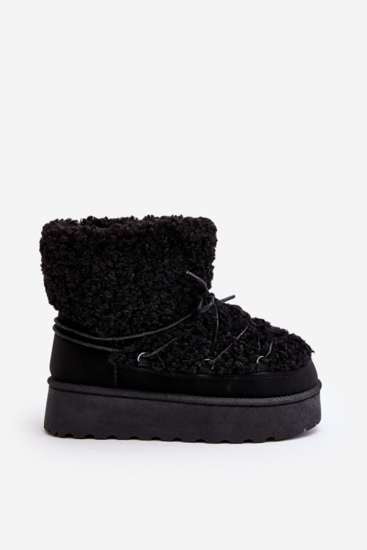 Nööritavad talvesaapad    mustad Loso