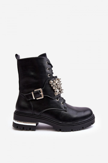 voodriga saapad Kaunistustega mustad Lennen 2