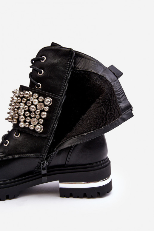 voodriga saapad Kaunistustega mustad Lennen