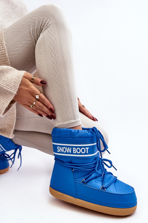 Nööritavad talvesaapad Sinist värvi Soia