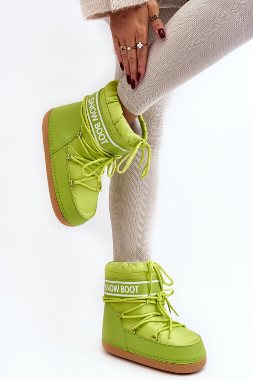 Nööritavad talvesaapad Rohelist värvi Soia Nööritavad talvesaapad Rohelist värvi Soia