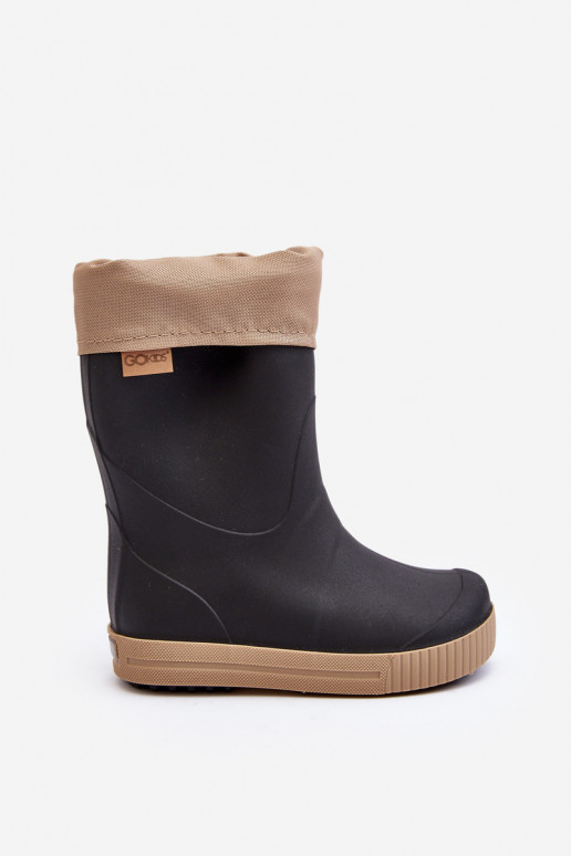 Laste soojendusega kummikud Snow Wave Gokids 981 Must ja beež Laste soojendusega kummikud Snow Wave Gokids 981 Must ja beež