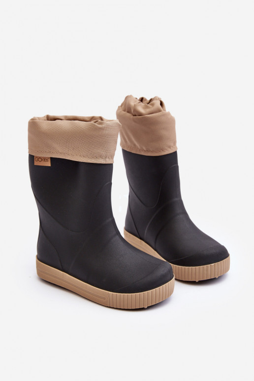 Laste soojendusega kummikud Snow Wave Gokids 981 Must ja beež Laste soojendusega kummikud Snow Wave Gokids 981 Must ja beež