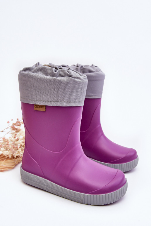 Soojendusega laste kummikud Snow Wave Gokids 981 Purple