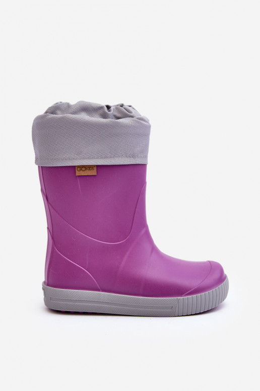 Soojendusega laste kummikud Snow Wave Gokids 981 Purple