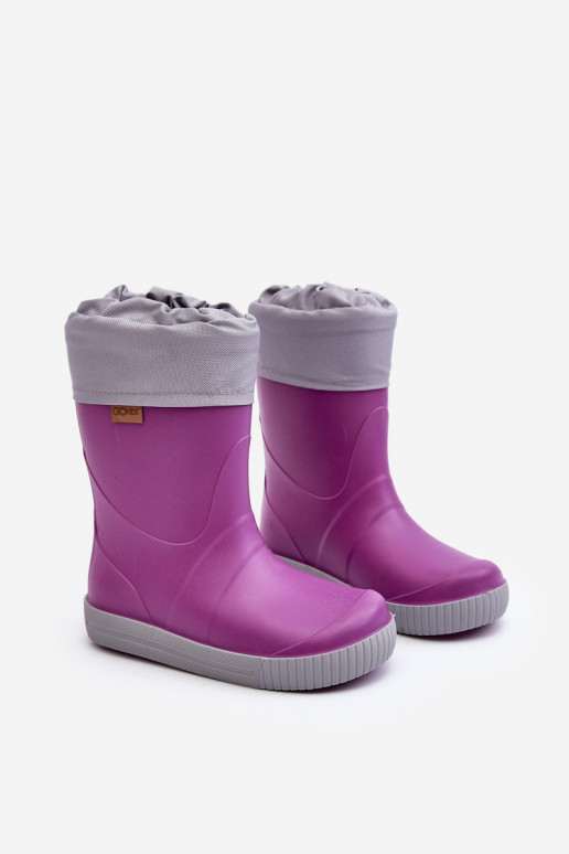 Soojendusega laste kummikud Snow Wave Gokids 981 Purple